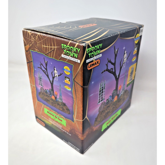 Lemax Spooky Town Village "CAGED MONSTER" Lighted Accessory Retired #44106 -2004 - Picture 8 of 8